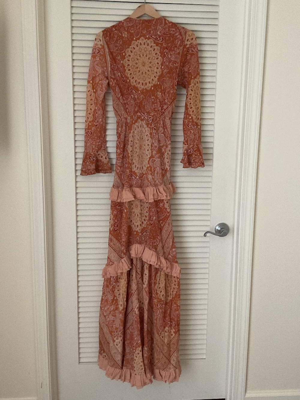 Chasing Unicorns Dream On Ruffle Maxi Dress Small NWT - Picture 4 of 7